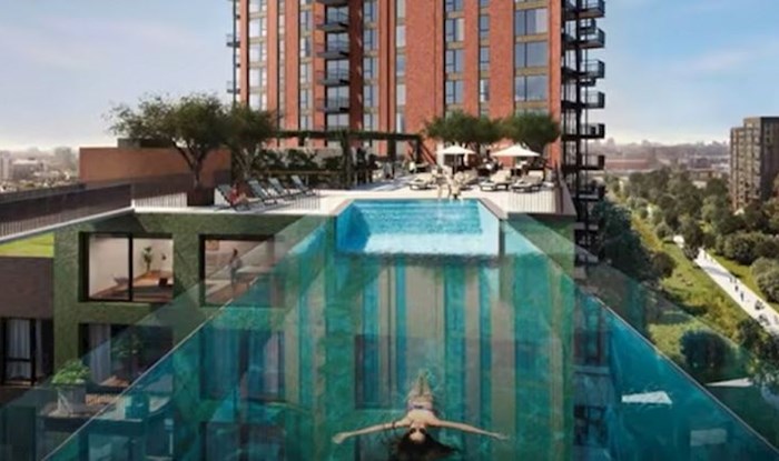 London ima "nebeski" bazen koji na visini od 35 metara povezuje dvije zgrade; biste li se usudili?