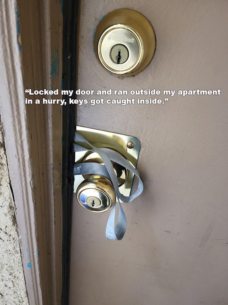 Zaključao se, ali s krive strane vrata