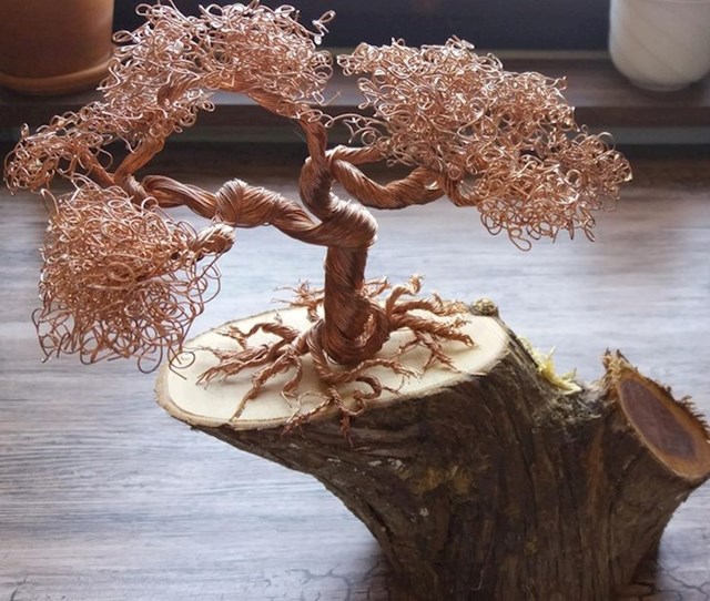 Bonsai od bakrene žice