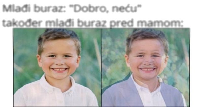 Umrijet ćete od smijeha kada vidite u koga se pretvori ovaj dječak kada cinka brata roditeljima