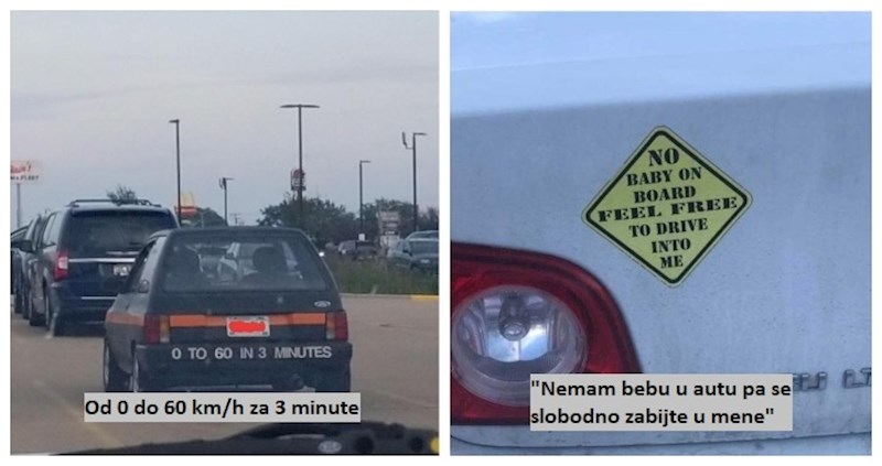 15 najluđih natpisa koje su ljudi vidjeli na autima i morali su ih podijeliti sa svima