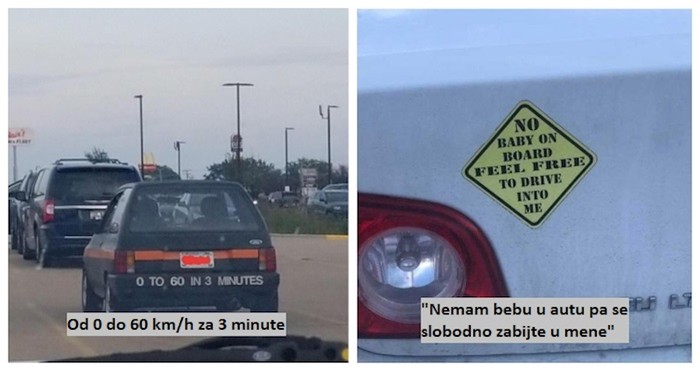 15 najluđih natpisa koje su ljudi vidjeli na autima i morali su ih podijeliti sa svima