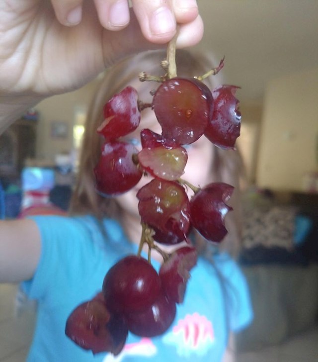 "Ovako moj petogodišnji sin jede grožđe"