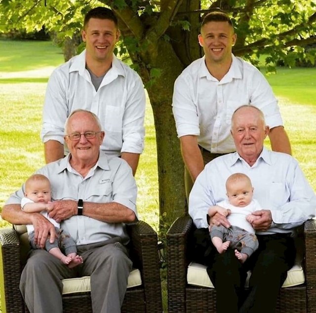 Tri generacije jednojajčanih blizanaca. Wow!