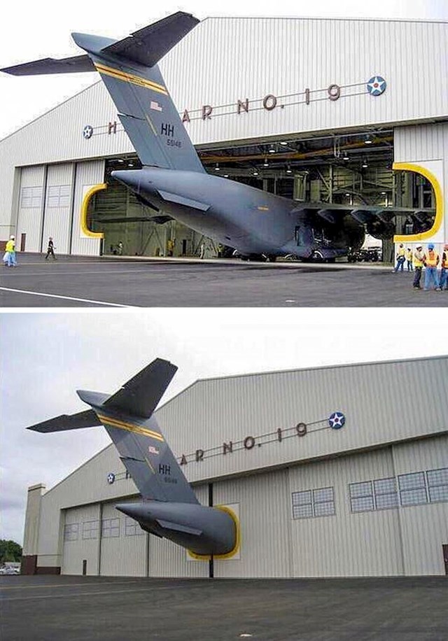 Kako izgleda kad avion ne stane u hangar
