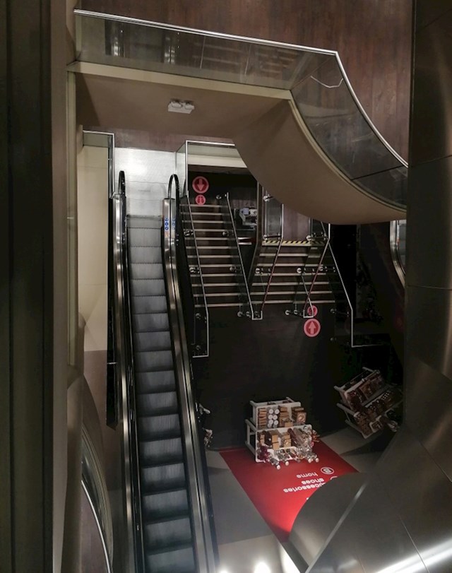 Stubišta trgovačkog centra fotkana sa zadnjeg kata. Poprilično zbunjujuće!