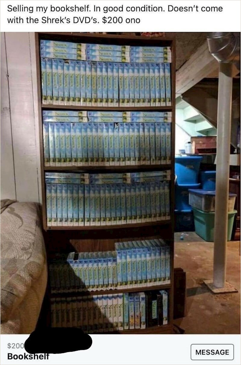 Artikal je čak normalan, ali tko ima ovoliko DVD-ova Shreka?