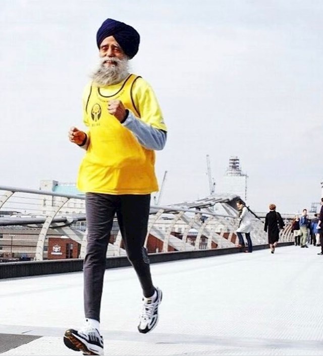 Fauja Singh je 100-godišnji sportaš koji je istrčao maraton za samo 8 sati i 25 minuta