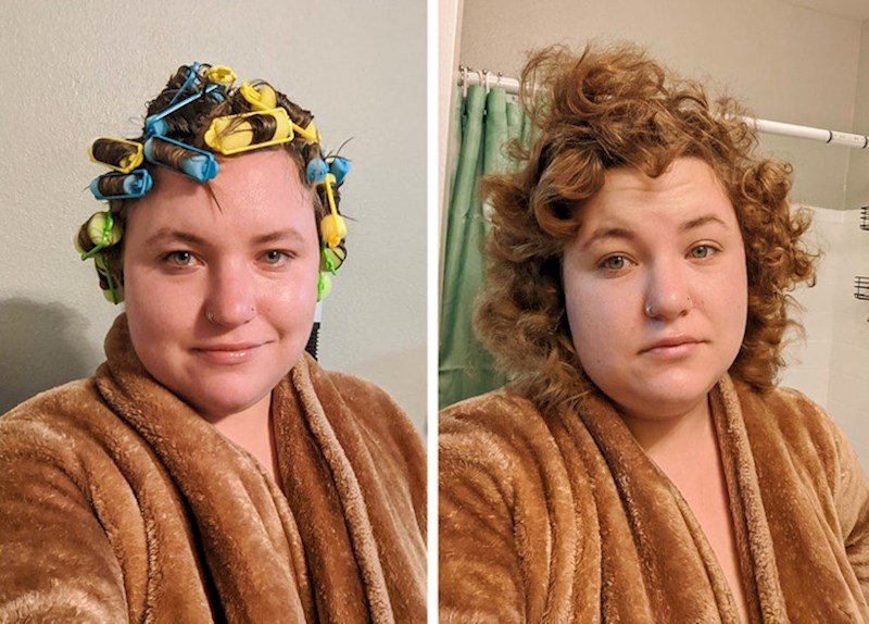 Kada cijelu noć prespavaš s ovim na glavi, sve te boli i žulja da bi se ujutro probudila i vidjela rezultat sa slike 2