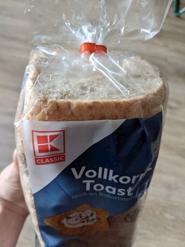 Kriške kruha prodaju se bez kutnih kriški u pakiranju!