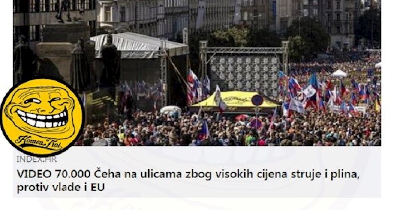 Komentar na prosvjede zbog poskupljenja u Češkoj hit je na Fejsu, morate vidjeti