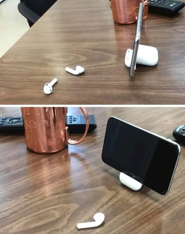AirPod futrola će vam super poslužiti za prisloniti pametni telefon