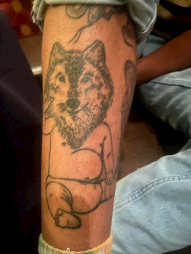 11. "Kada mi je rekao da ima tetoviranu bebu vuka, definitivno nisam ovo očekivala"
