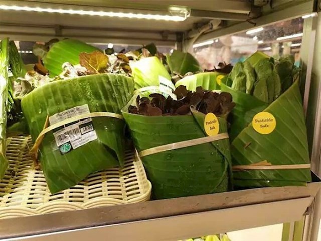 U Tajlandu su plastične ambalaže nekih proizvoda zamijenili listovima banane