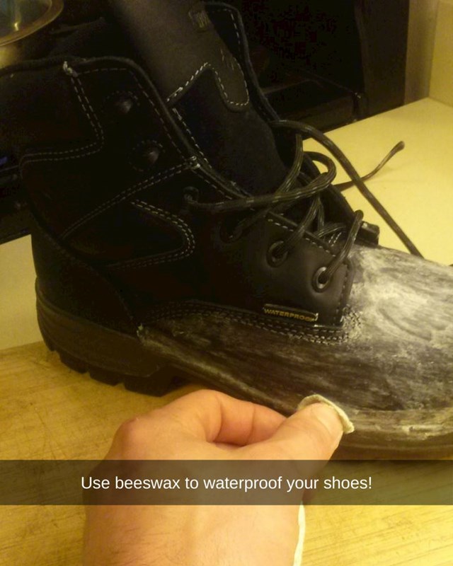 Vosak će učiniti da kapljice vode samo otkližu s obuće