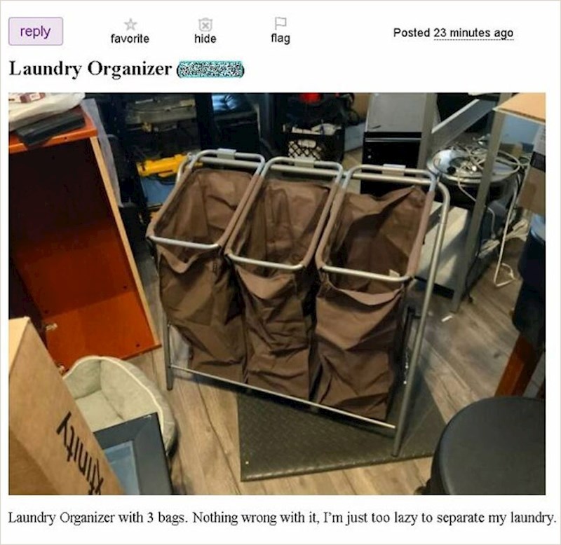 Vreće za odvajanje rublja. U odličnom su stanju, samo je vlasnik lijen za odvajati rublje