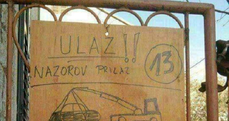 Fejsom danima kruži urnebesan natpis, morate vidjeti kako tip prijeti autima koji mu blokiraju ulaz