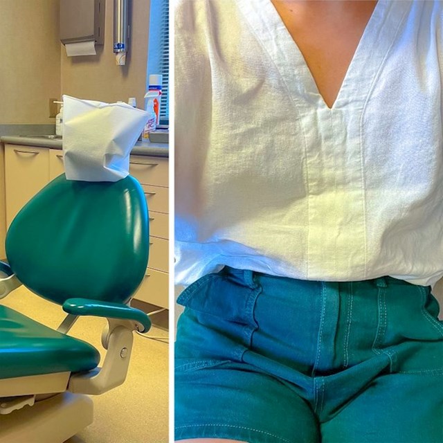 "Došla sam u zubara i shvatila da mi se outfit poklapa sa zubarskom stolicom"