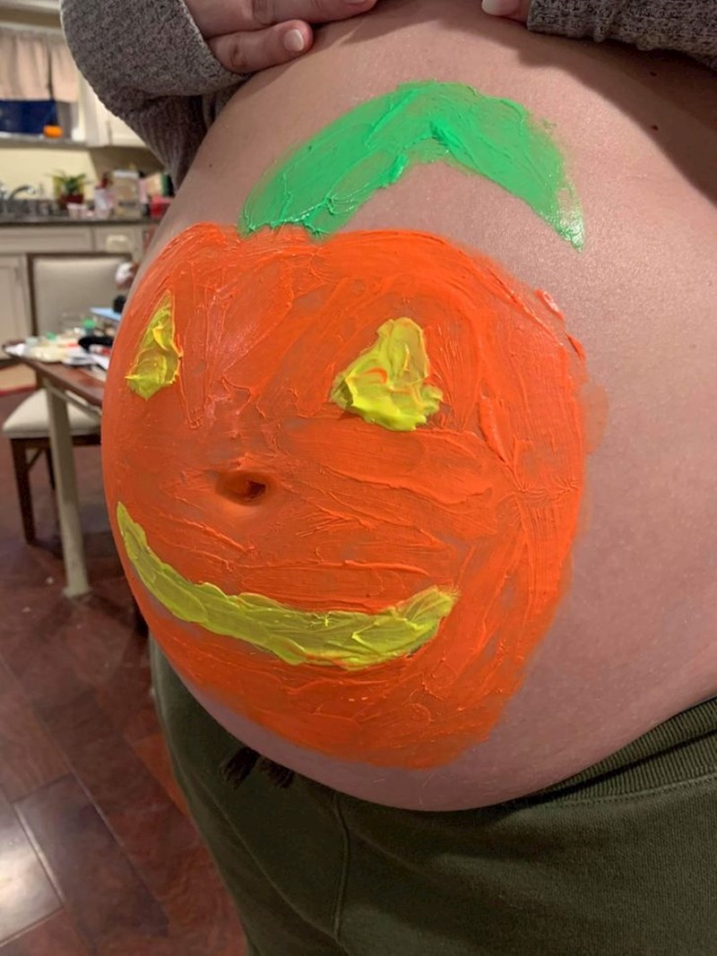 "Noć vještica i zadnji mjesec trudnoće- pa ovo je bila prilika koja se ne propušta!"