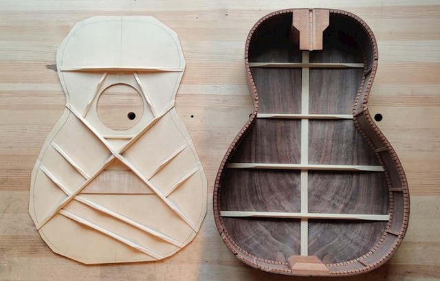 Gitara rastavljena na dijelove