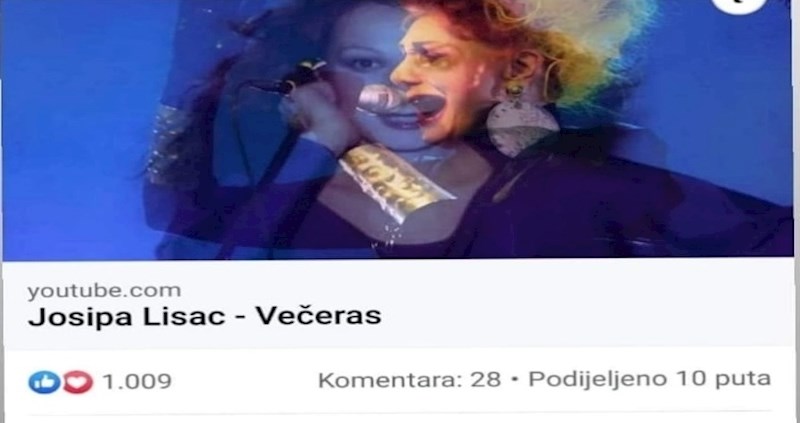 Žena je krivo shvatila objavu YouTube kanala Josipe Lisac i komentarom nasmijala tisuće