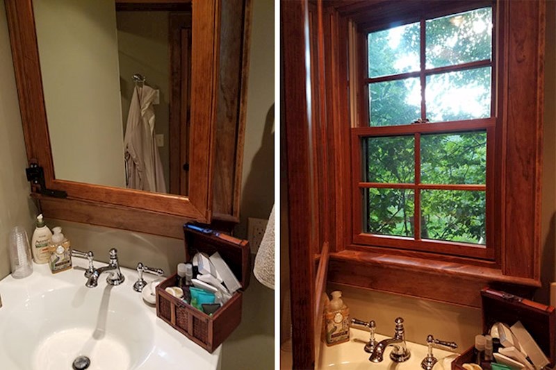 5. Iza ogledala se nalazi prozor