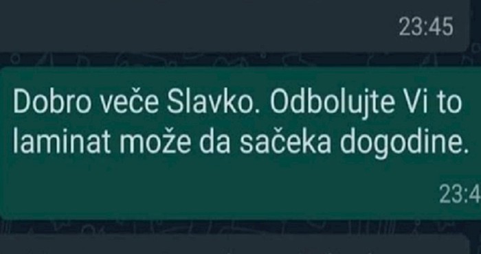 Regijom se širi urnebesna prepiska između majstora i klijentice, ovo morate vidjeti!