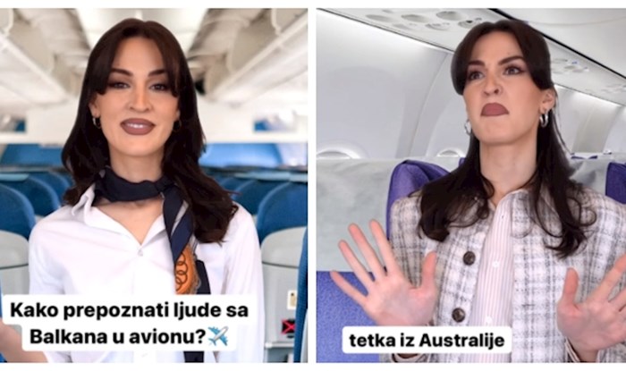 Kako prepoznati Balkance u avionu- urnebesne snimke ove stjuardese oduševile su regiju, hit su!