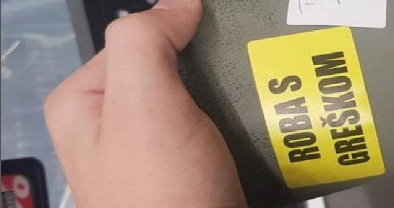 Tip je snimio bizaran prizor u jednoj trgovini, pogledajte kakvu robu s greškom nude kupcima