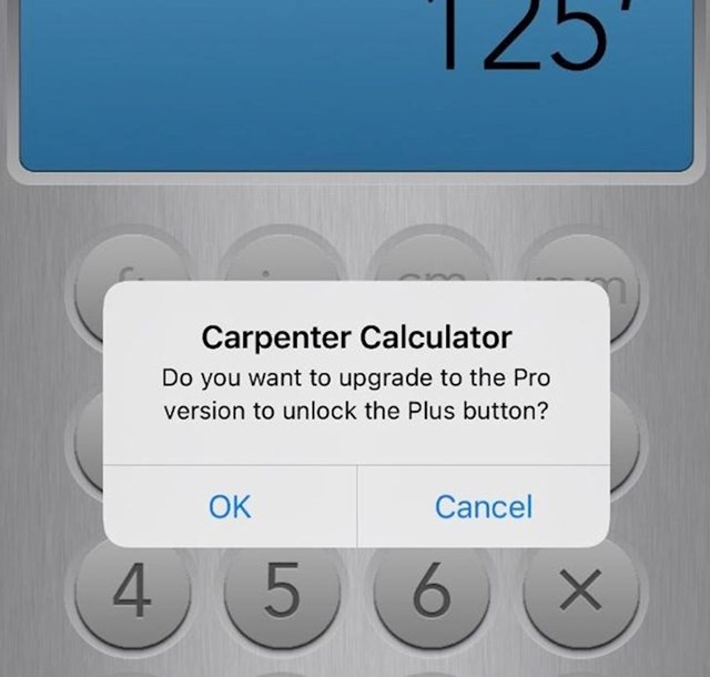 "Aplikacija kalkulator mi želi naplatiti korištenje znaka plus..."