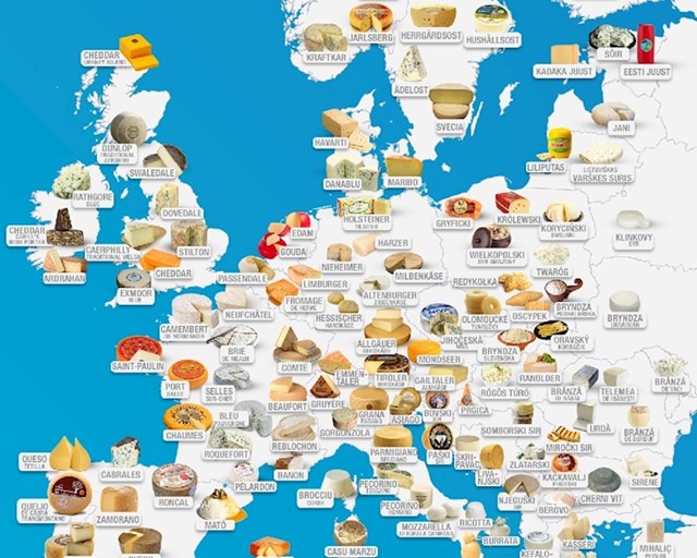 Europski sirevi i regije odakle potječu!