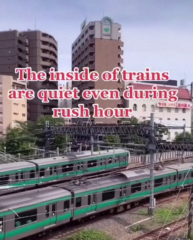 Unutrašnjost vlakova je tiha i mirna čak i u doba dana s najfrekventnijim prometom