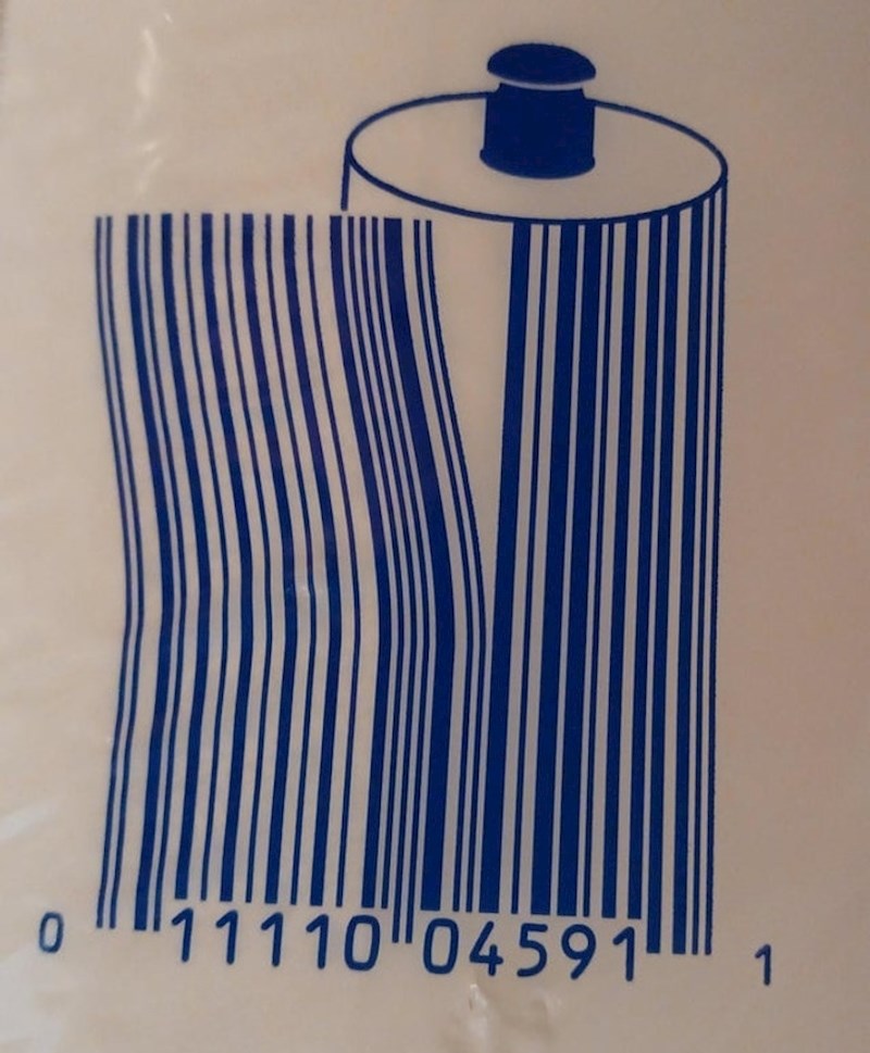 Barkod na pakiranju toaletnog papira