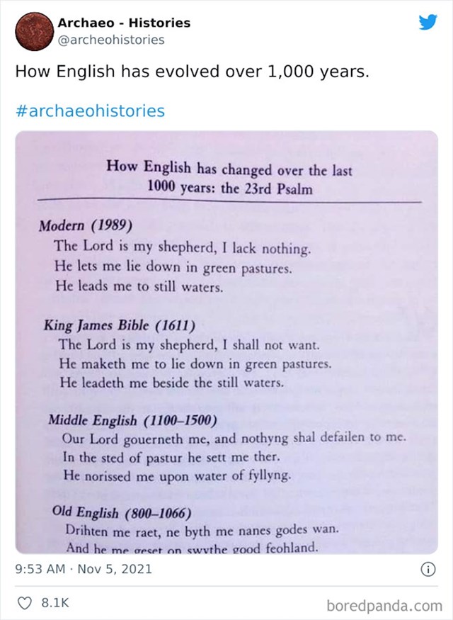 Kako se mijenjao engleski jezik