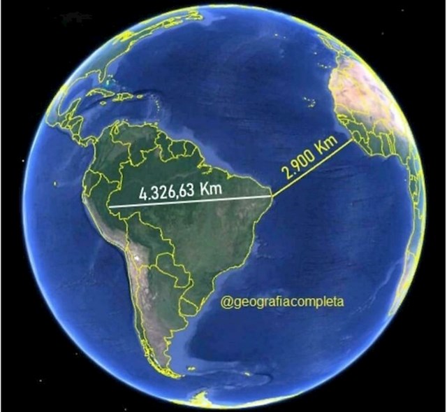 Najistočija točka Brazila bliža je Africi nego najzapadnijoj točki Brazila