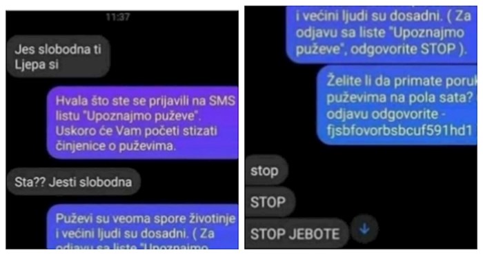 Tip je gnjavio porukama, pa ga se majstorski riješila i nasmijala sve; ovu prepisku morate vidjeti