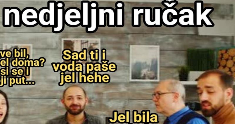 Fora prikazuje tipične fraze staraca dan nakon subotnjeg izlaska, ovo je tako istinito