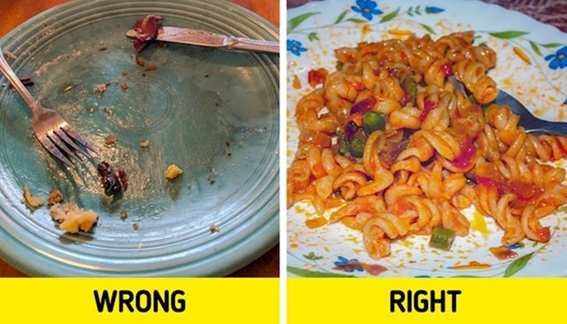 Pristojno je ostaviti malo hrane na tanjuru kada završite s obrokom