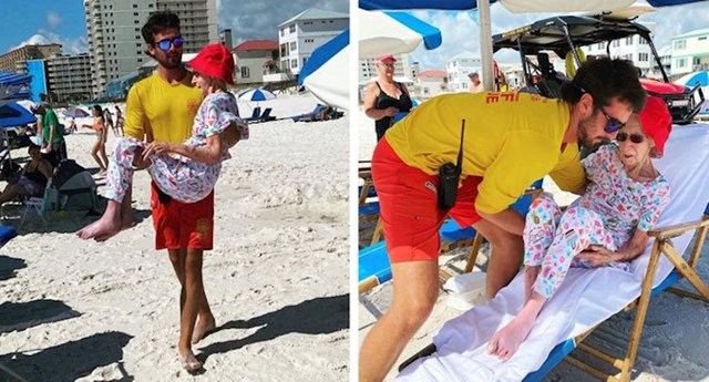Spasioc je tjedan dolazio u hotel po ovu staricu i pomagao joj da siđe do ležaljke na plaži"