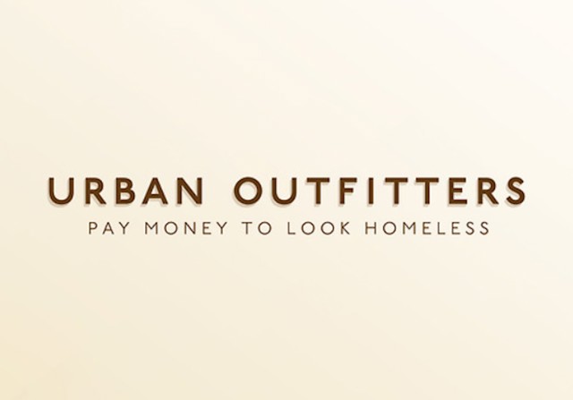 Urban Outfitters- platite da biste izgledali kao beskućnik