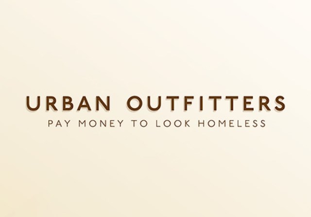 Urban Outfitters- platite da biste izgledali kao beskućnik