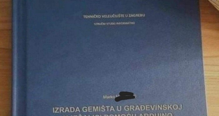 Fejsom se širi urnebesna fotka jednog završnog rada, morate vidjeti temu- hit je!