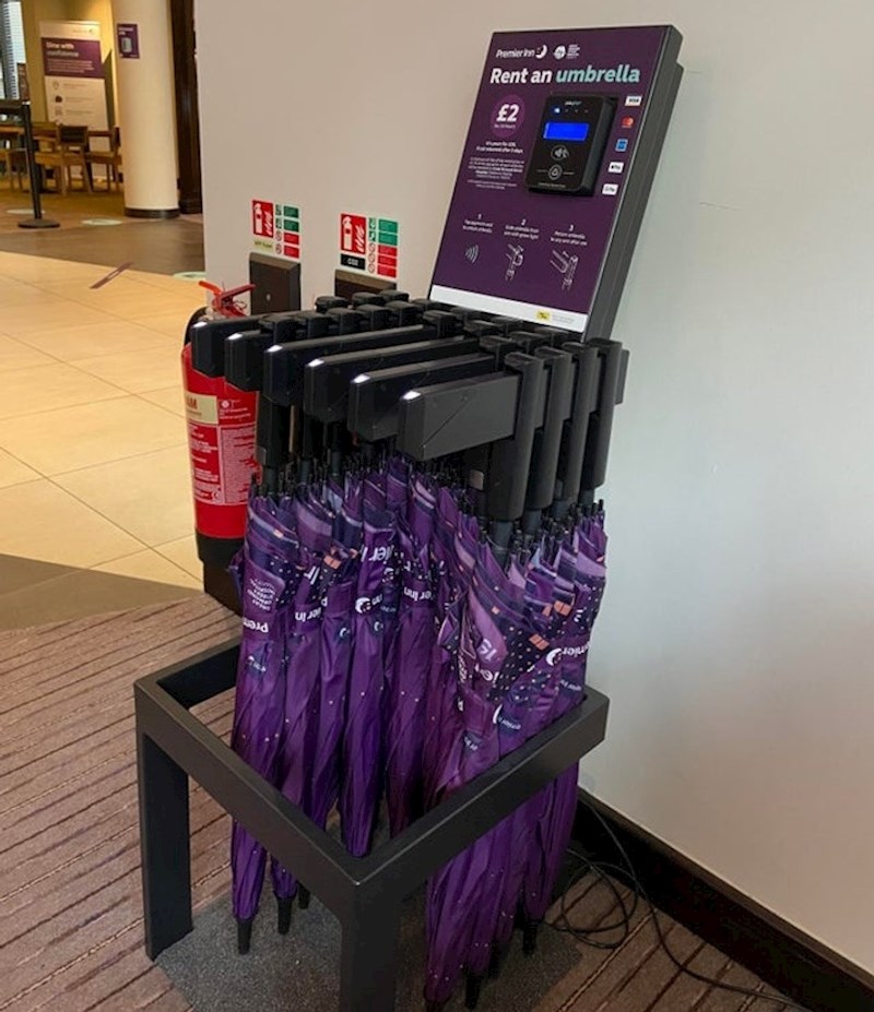 Ovaj hotel ima opciju iznajmljivanja kišobrana