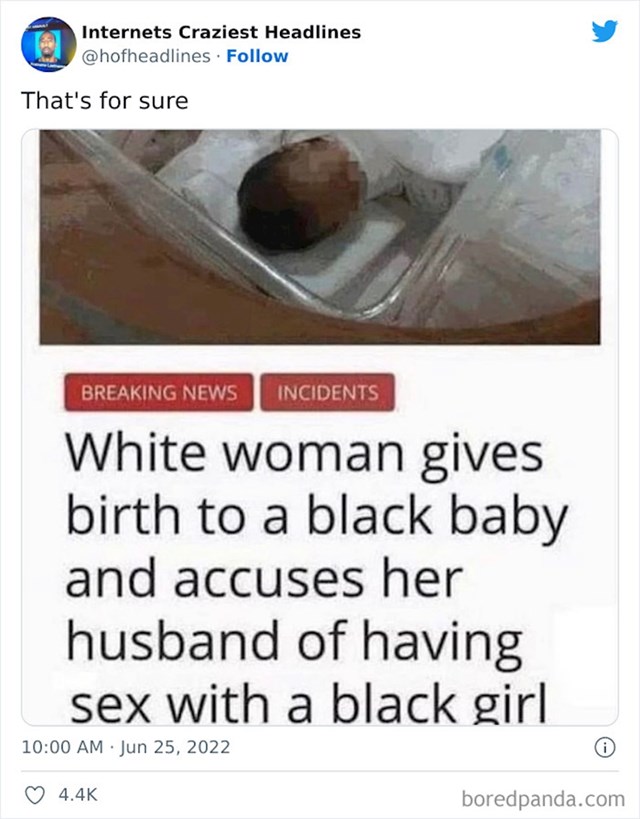 Bjelkinja rodila crno dijete pa optužila muža da je spavao s crnkinjom
