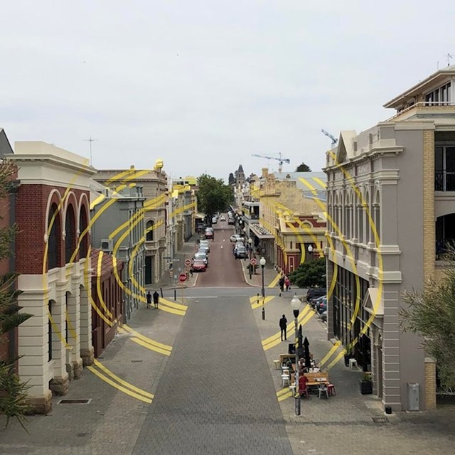 Ulica u Fremantleu oslikana je da izgleda kao optička iluzija