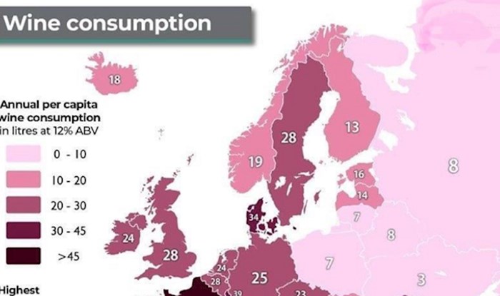 Koliko litara vina godišnje popiju Europljani? Dva hrvatska susjeda našla su se u samom vrhu!