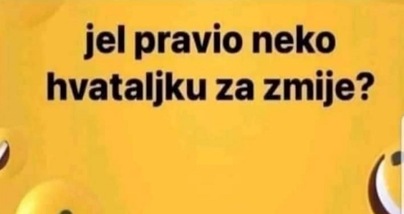 Na Fejsu je tražio savjet oko izrade hvataljki za zmije, jedan komentar nasmijao je tisuće: Hit je!