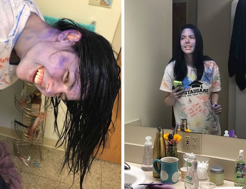 Kada predugo traje lockdown pa moraš sama sebi obojiti kosu