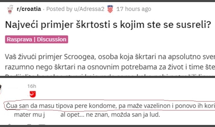 Tip je na Redditu pitao ljude za najgore primjere škrtosti koje znaju i odgovori će vas zgroziti