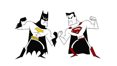 GIF: Batman vs Superman, tko će koga...